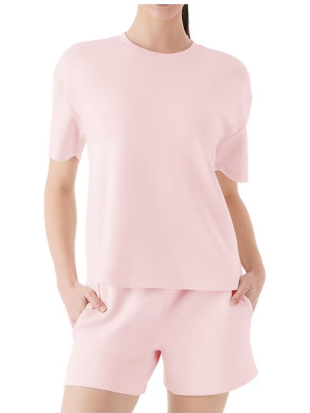 Member Mark Set Women Light Pink Hoodie & Jogger Set